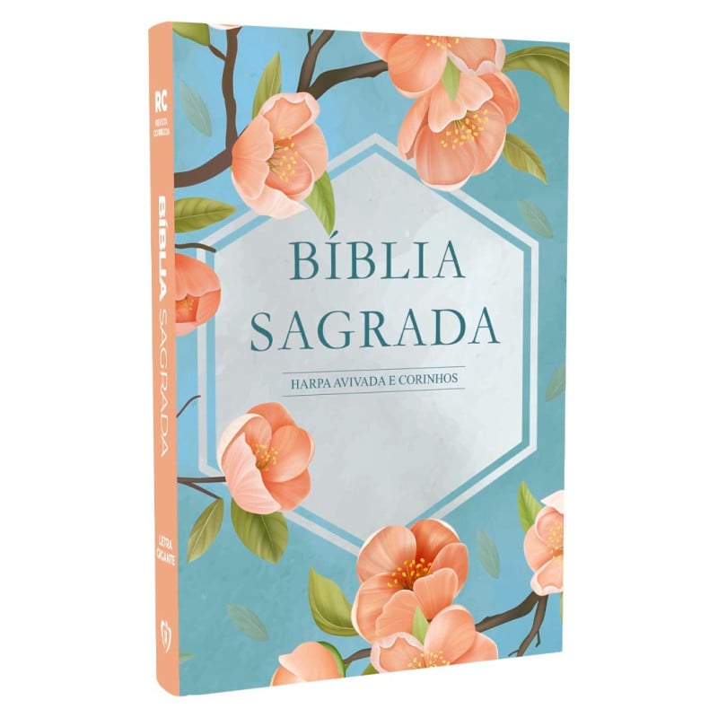 Bíblia Sagrada | RC | Letra Gigante | Harpa Avivada e Corinhos | Capa Dura | Hexagonal